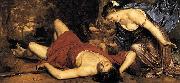 Venus and Cupid lamenting the dead Adonis Cornelis Holsteyn